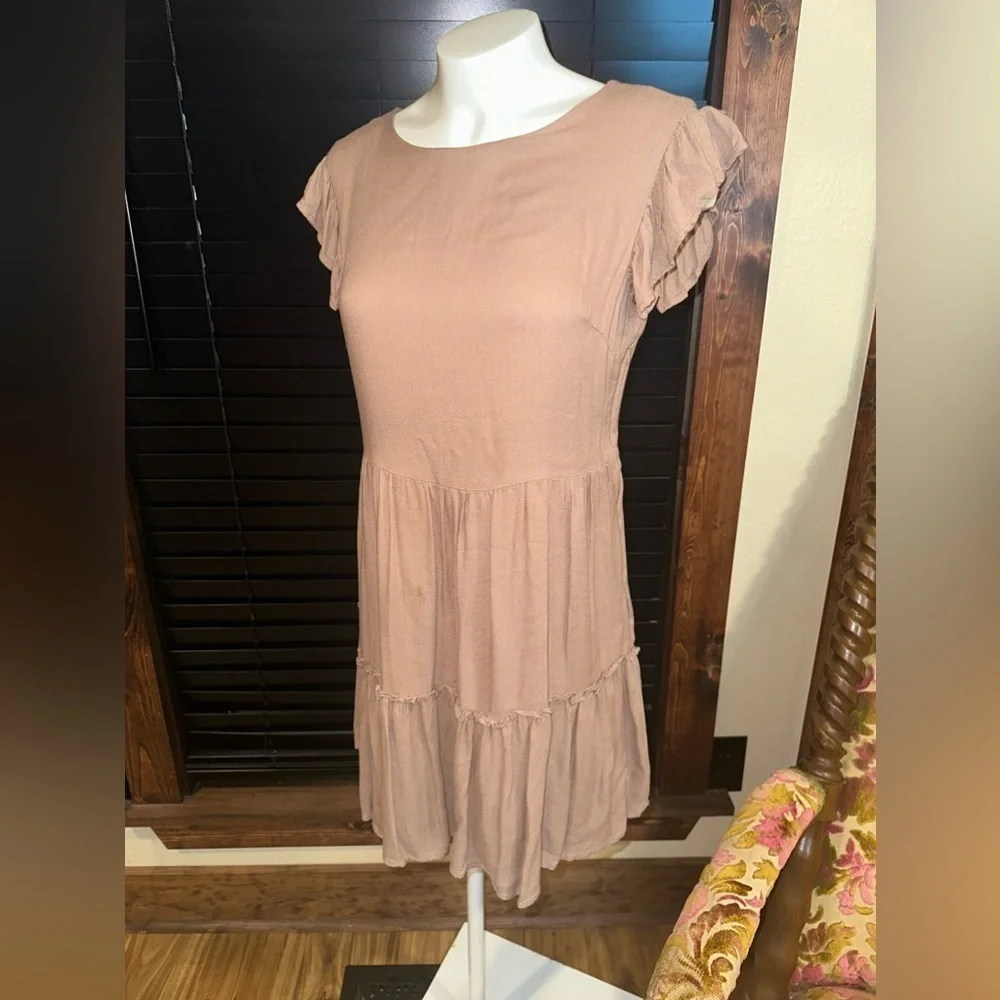 Her Entire Name Says Grace Brown Babydoll Dress Small - Picture 5 of 8